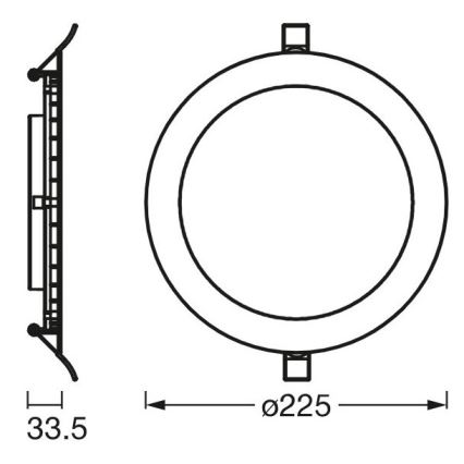 Ledvance - LED Inbouw Lamp SLIM LED/22W/230V 6500K