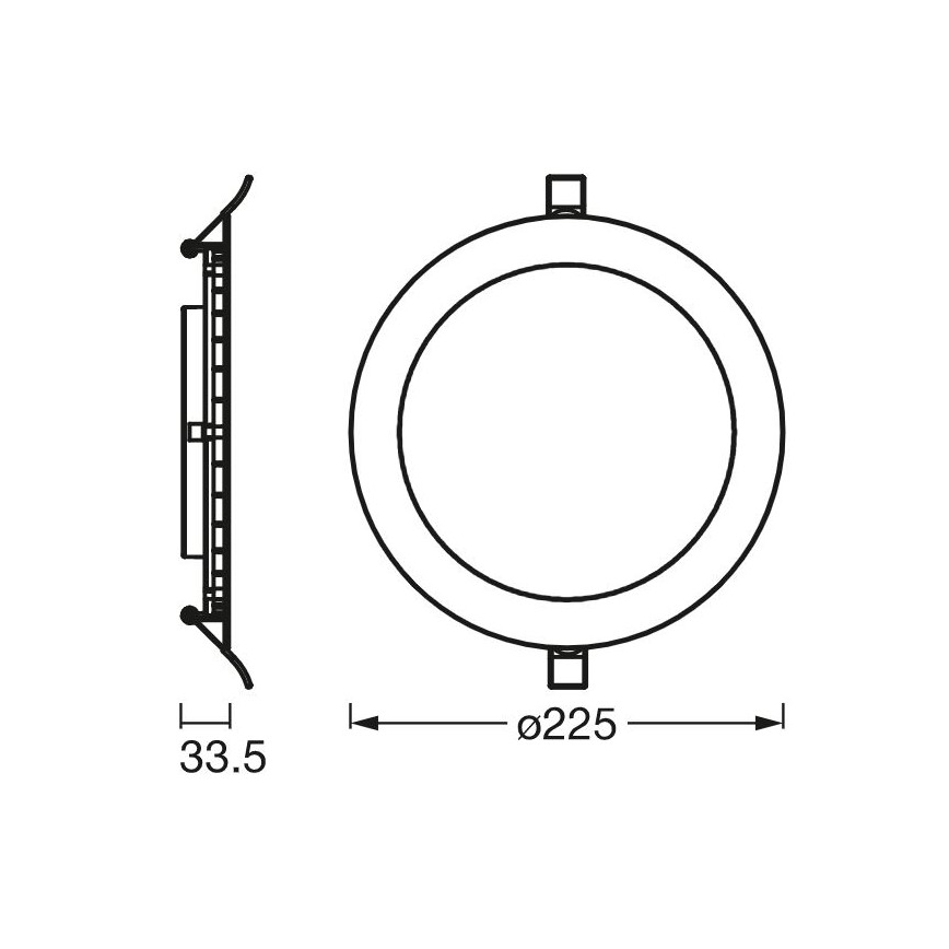 Ledvance - LED Inbouw Lamp SLIM LED/22W/230V 6500K