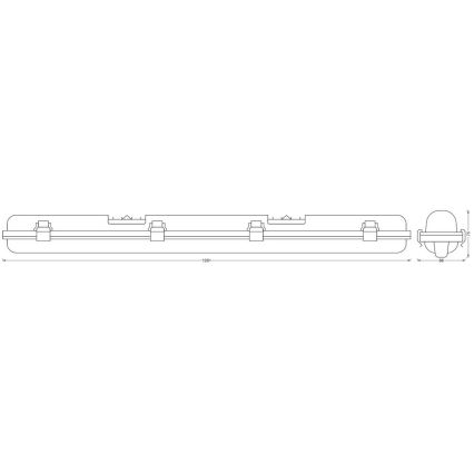 Ledvance - LED Industrie Lamp met Sensor SUBMARINE 1xG13/16W/230V IP65