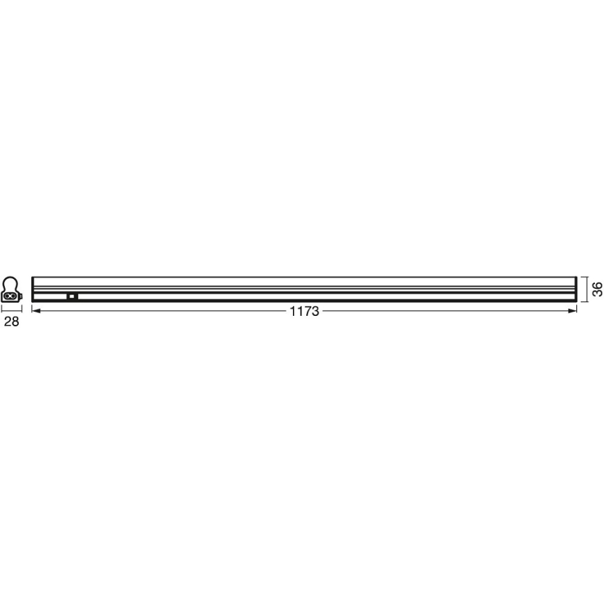 Ledvance - LED Keukenkast Lamp met Sensor BATTEN LED/14W/230V 120 cm