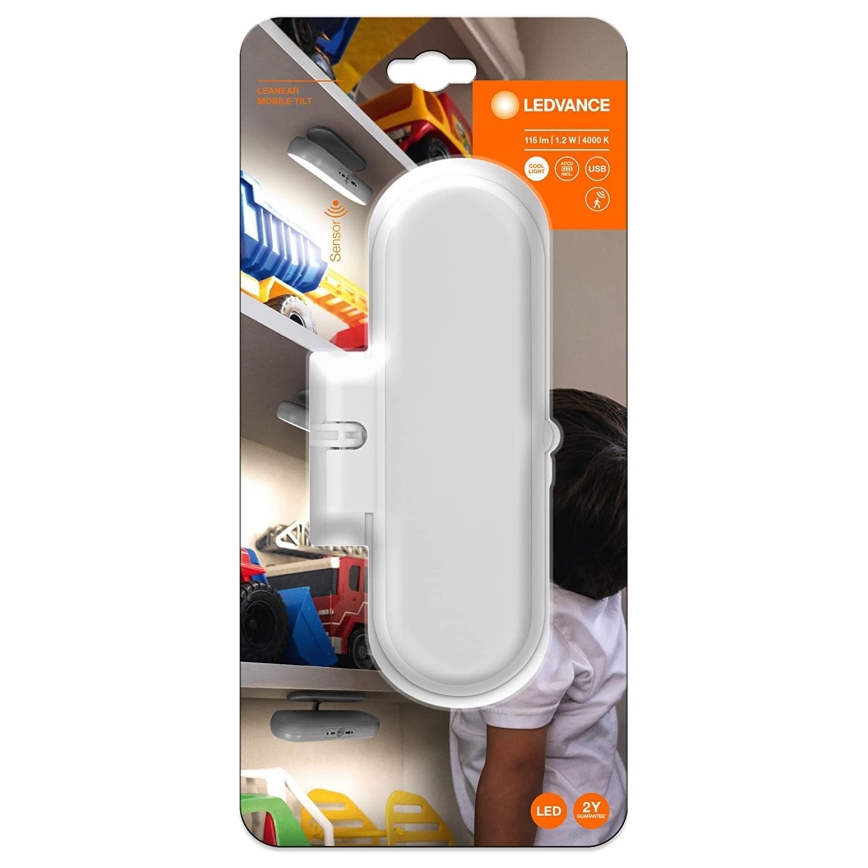 Ledvance - LED Meubel verlichting met sensor MOBILE LED/1,2W/5V 500 mAh 4000K