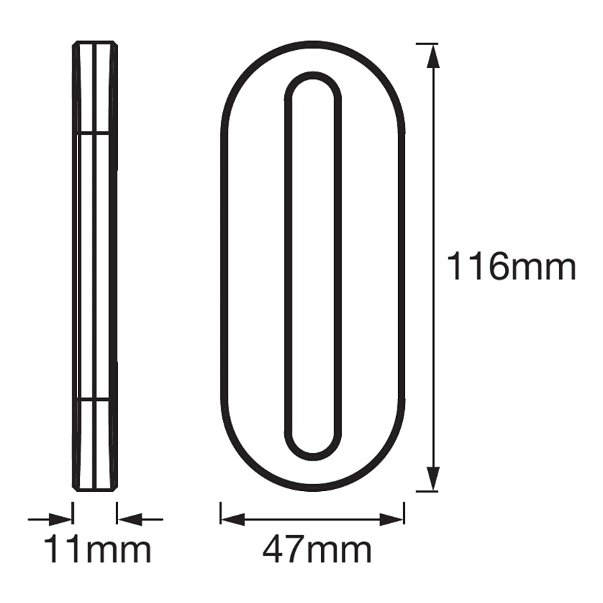 Ledvance - LED Oriëntatielamp met sensor MOBILE LED/0,5W/3,7V 330 mAh CRI 90