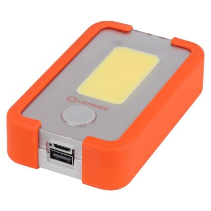 Ledvance - LED Oplaadbare zaklamp met een powerbank FLASHLIGHT LED/4W/5V 3000mAh IPX2
