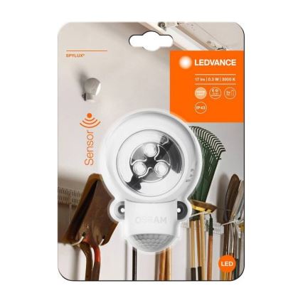 Ledvance - LED Oriëntatie Lamp voor Buiten met Sensor SPYLUX LED/0,3W/4,5V IP4