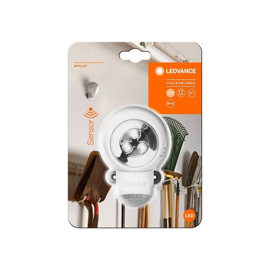 Ledvance - LED Oriëntatie Lamp voor Buiten met Sensor SPYLUX LED/0,3W/4,5V IP4