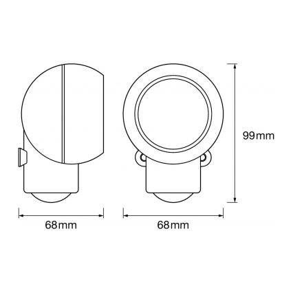 Ledvance - LED Oriëntatie Lamp voor Buiten met Sensor SPYLUX LED/0,3W/4,5V IP4