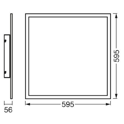 Ledvance - LED Paneel PLANON LED/36W/230V