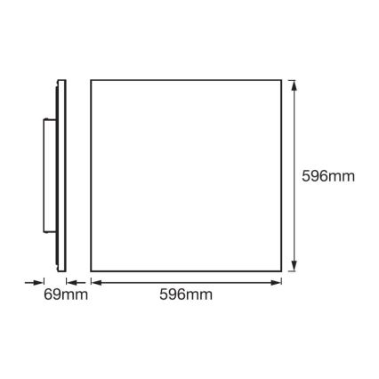 Ledvance - LED Paneel voor oppervlakte montage FRAMELESS LED/40W/230V 3000K