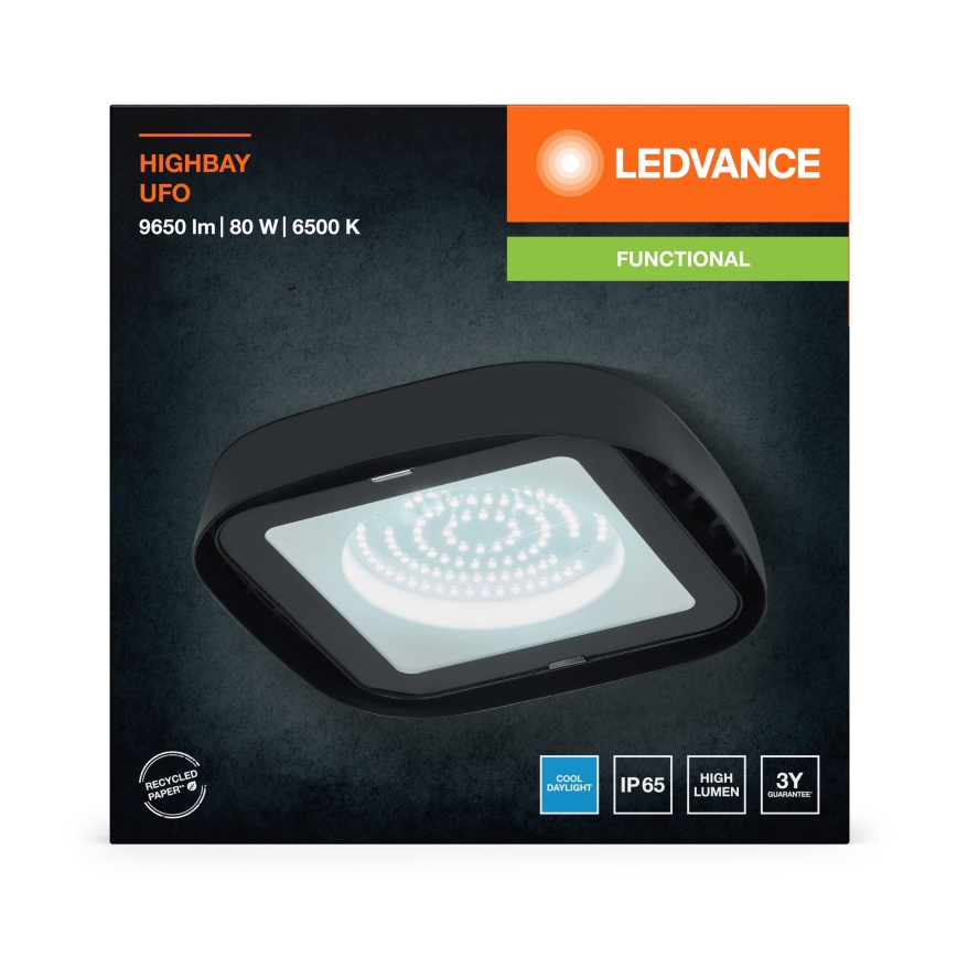 Ledvance - LED Plafond industriële verlichting HIGHBAY LED/80W/230V IP65 6500K