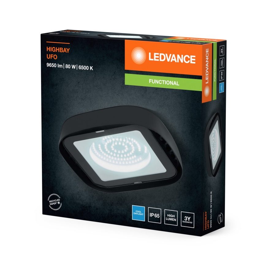 Ledvance - LED Plafond industriële verlichting HIGHBAY LED/80W/230V IP65 6500K