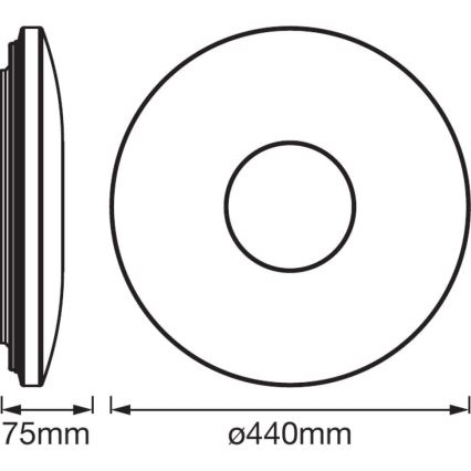 Ledvance - LED Plafondlamp met sensor SPARKLEDOT LED / 32W / 230V