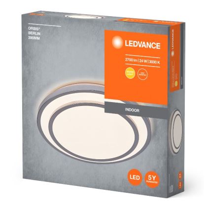 Ledvance - LED Plafondlamp ORBIS BERLIN LED/24W/230V zilver