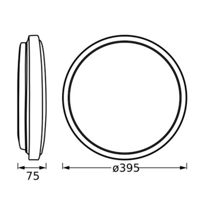 Ledvance - LED Plafondlamp ORBIS LONDON LED/24W/230V wit