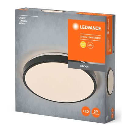 Ledvance - LED Plafondlamp ORBIS LONDON LED/24W/230V zwart