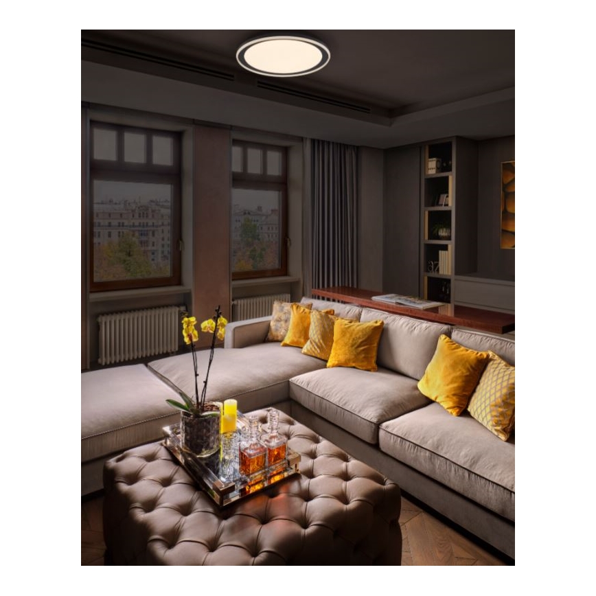 Ledvance - LED Plafondlamp ORBIS PEDERSON LED/36W/230V diameter 55 cm zwart