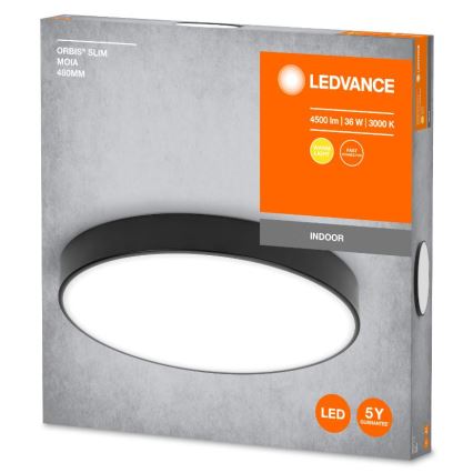 Ledvance - LED Plafondlamp ORBIS SLIM LED/36W/230V zwart