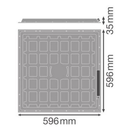 Ledvance - LED plafondpaneel ESSENTIAL 36W/230V 4000K 60x60 cm