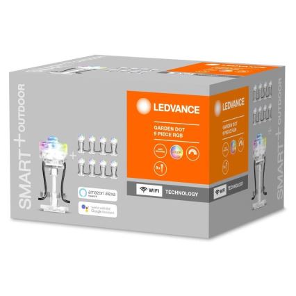 Ledvance - LED RGB Buitenverlichting uitbreidingsset SMART + DOT 9xLED / 2,5W / 230V IP65 Wi-Fi