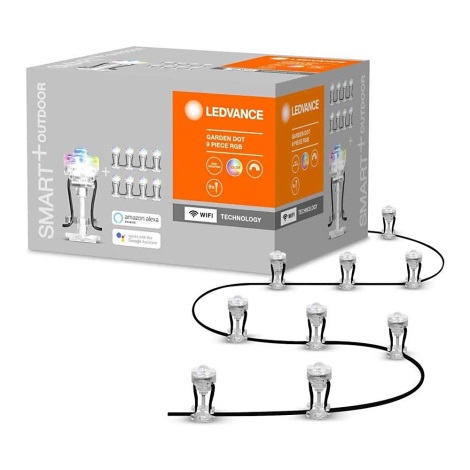 Ledvance - LED RGB Buitenverlichting uitbreidingsset SMART + DOT 9xLED / 2,5W / 230V IP65 Wi-Fi
