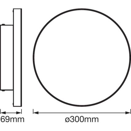 Ledvance - LED RGB Lamp dimbaar SMART + FRAMELESS LED / 20W / 230V 3000K-6500K