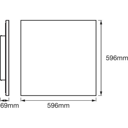 Ledvance - LED RGB Lamp dimbaar SMART + FRAMELESS LED / 40W / 230V 3000K-6500K