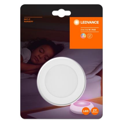 Ledvance - LED RGB Oriëntatie Lamp met Touch Besturing DOT-IT LED/0,2W/4,5V