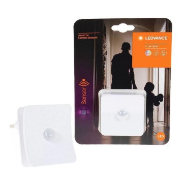 Ledvance - LED RGB Oriëntatielamp met sensor voor stopcontact LUNETTA LED/0,3W/230V