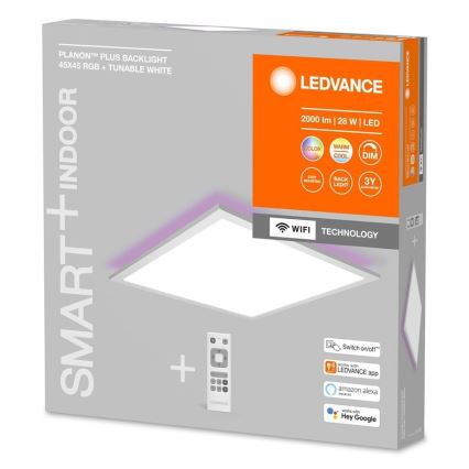 Ledvance - LED RGBW dimbaar paneel SMART+ PLANON LED/28W/230V 45x45 cm Wi-Fi + afstandsbediening