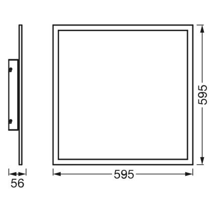 Ledvance - Dimbaar LED RGBW-paneel SMART+ PLANON LED/40W/230V 3000-6500K 60x60 cm Wi-Fi + afstandsbediening