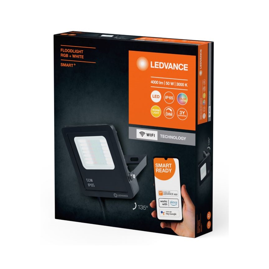 Ledvance - LED RGBW Dimbaar buitenshuis Schijnwerper SMART+ FLOODLIGHT LED/50W/230V IP65 Wi-Fi