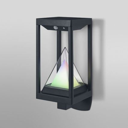 Ledvance - LED RGBW Dimbaar zonne- wandlamp met bewegings- en schemersensor SMART+ ALPS LED/6W/3,7V 2200 mAh 3000K IP44