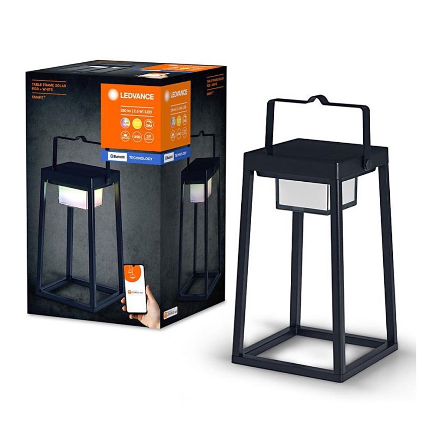 Ledvance - LED RGBW Dimbare lamp op zonne-energie SMART+ TABLE LED/2,5W/3,7V 2200 mAh IP44