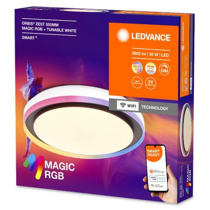 Ledvance - LED RGBW Dimbare plafondlamp SMART+ MAGIC LED/38W/230V 2700-6500K Wi-Fi