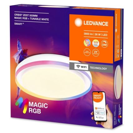 Ledvance - LED RGBW Dimbare plafondlamp SMART+ MAGIC LED/38W/230V  2700-6500K Wi-Fi