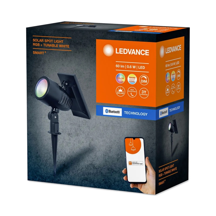 Ledvance - LED RGBW Dimbare zonne-energie lamp SMART+ SOLAR LED/0,6W/3,7V 2000 mAh 3000-6500K IP44
