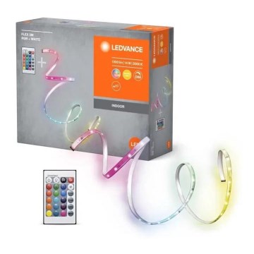 Ledvance - LED RGBW dimbare strip FLEX 5m LED/14W/230V + afstandsbediening