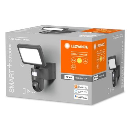 Ledvance - LED dimbare schijnwerper met een sensor en camera SMART+ LED/23W/230V Wi-Fi IP44