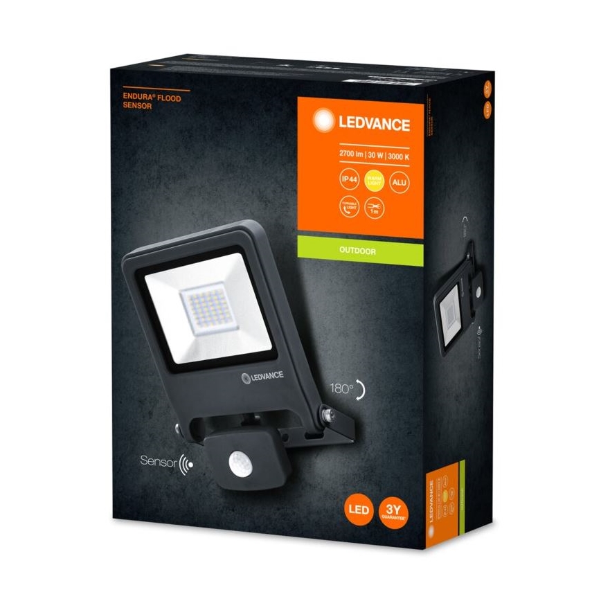 Ledvance - LED Schijnwerper met sensor ENDURA LED/30W/230V IP44