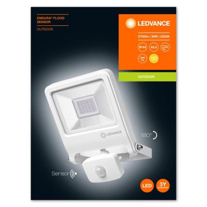 Ledvance - LED Schijnwerper met sensor ENDURA LED/30W/230V IP44