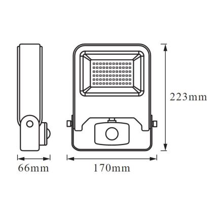 Ledvance - LED Schijnwerper met sensor ENDURA LED/30W/230V IP44