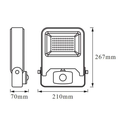 Ledvance - LED Schijnwerper met sensor ENDURA LED/50W/230V IP44