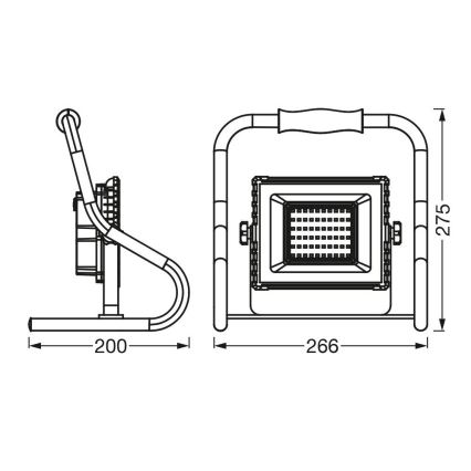 Ledvance - LED Schijnwerper R-STAND LED/20W/5V IP44