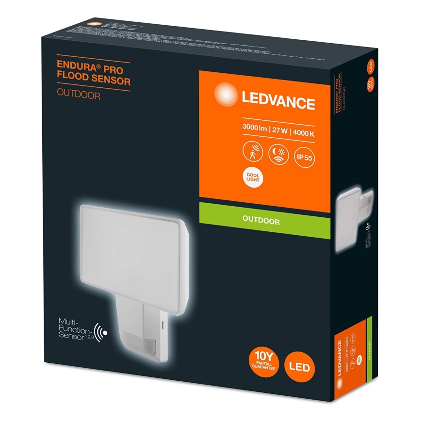 Ledvance - LED Schijnwerper voor Buiten met Sensor FLOOD LED/27W/230V IP55