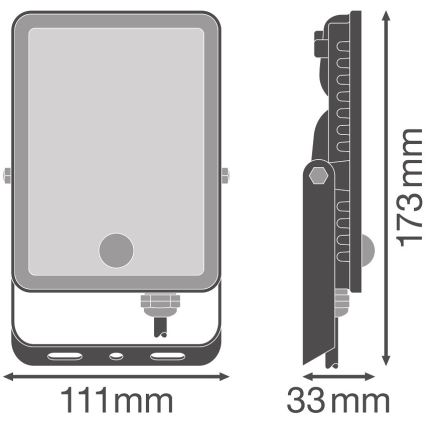 Ledvance - LED Schijnwerper voor Buiten met Sensor FLOODLIGHT LED/20W/230V 6500K IP65