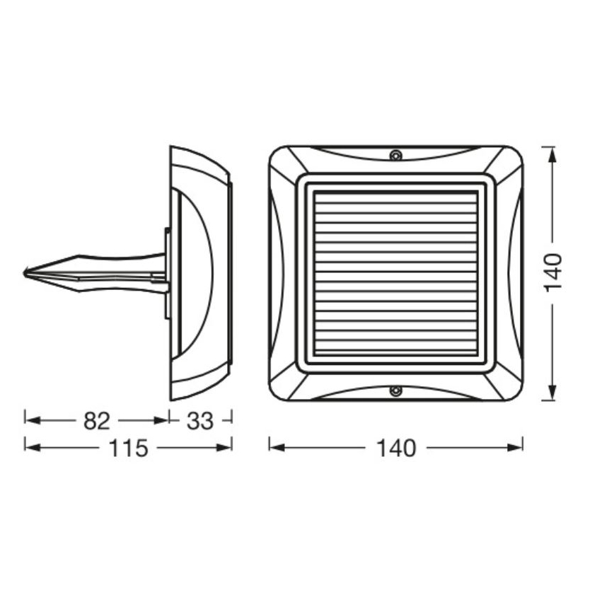 Ledvance - LED Dimbaar zonne- lamp ENDURA STYLE SOLAR LED/1,2W/3,7V 2000 mAh IP65