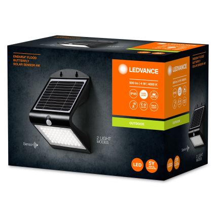 Ledvance - LED Solar wandlamp met sensor VLINDER LED/4W/3,7V IP65