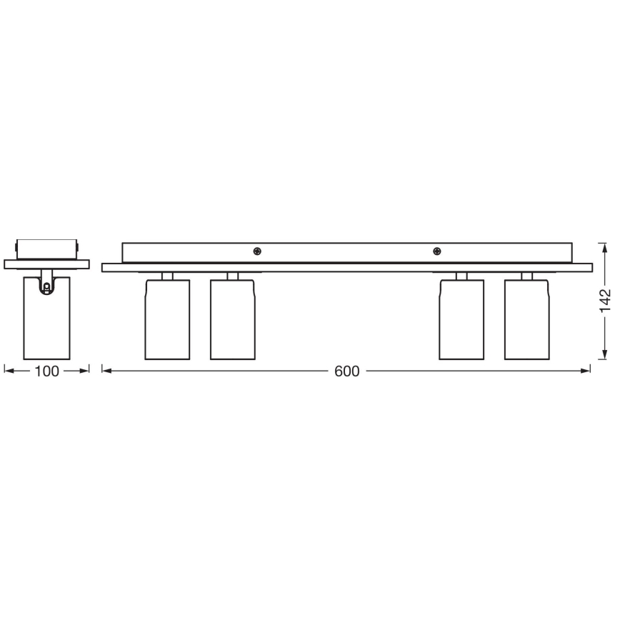 Ledvance - LED spot DECOR MERCURY 4xGU10/3,4W/230V