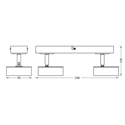 Ledvance - LED spot DECOR PLUTO 2xLED/4,8W/230V