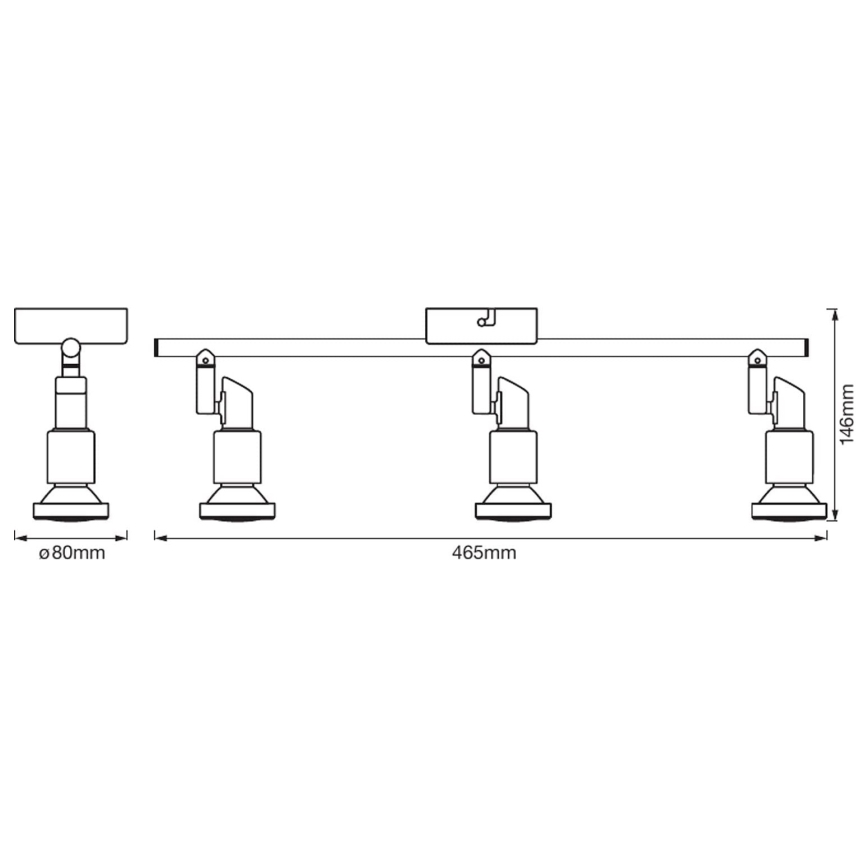 Ledvance - LED Spot SPOT 3xGU10/3W/230V