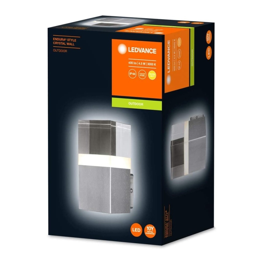 Ledvance - LED Wand Lamp voor Buiten CRYSTAL 1xLED/4,5W/230V IP44
